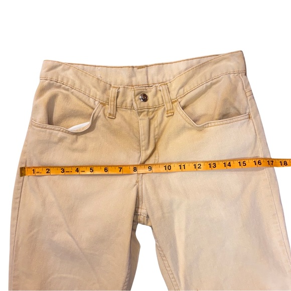 Rare Vintage Levi’s For Gals Khaki Flare Leg Jeans Big E - Picture 13 of 13